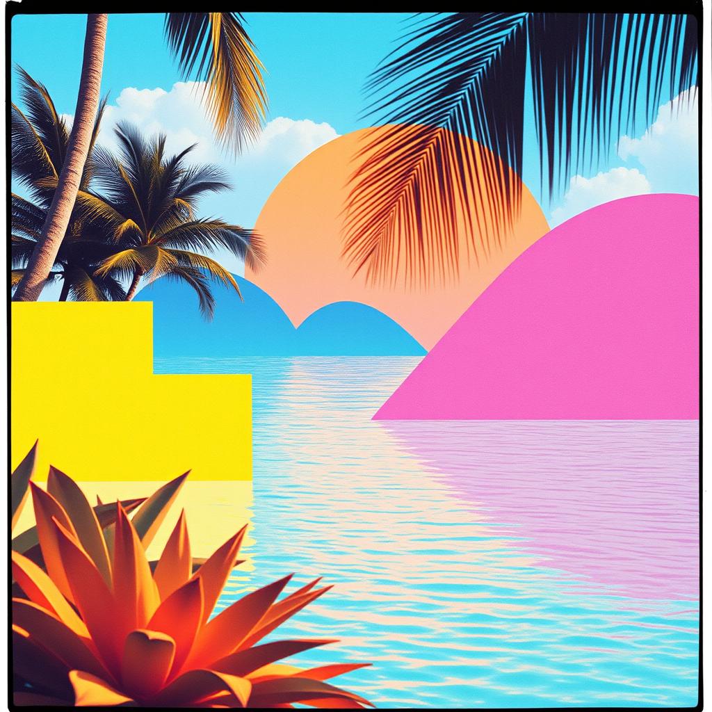 baroque tropical house (cool) artwork