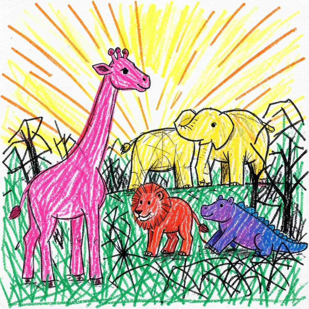 It’s a jungle artwork