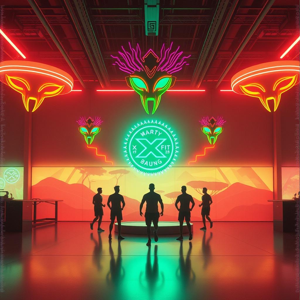 “ENTER THE GRID – XR FIT RISING” artwork