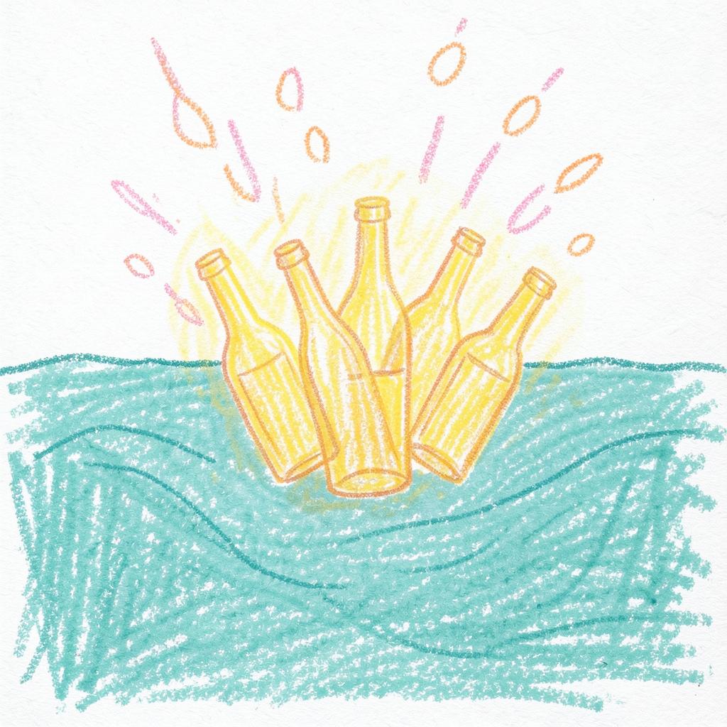 Golden Glass Drift artwork