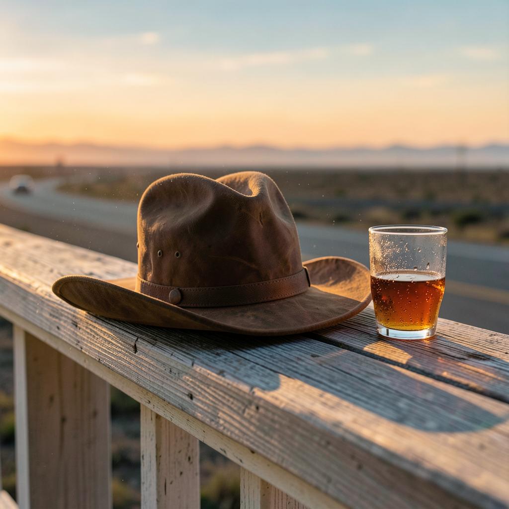 Cowboy Chasing the Rodeo Scene artwork