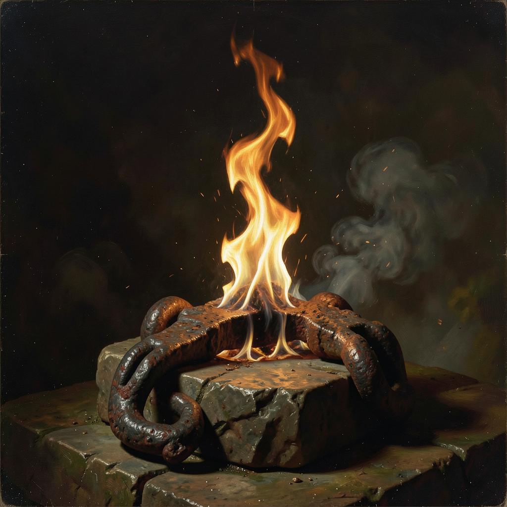 Freedom, Alive flame artwork