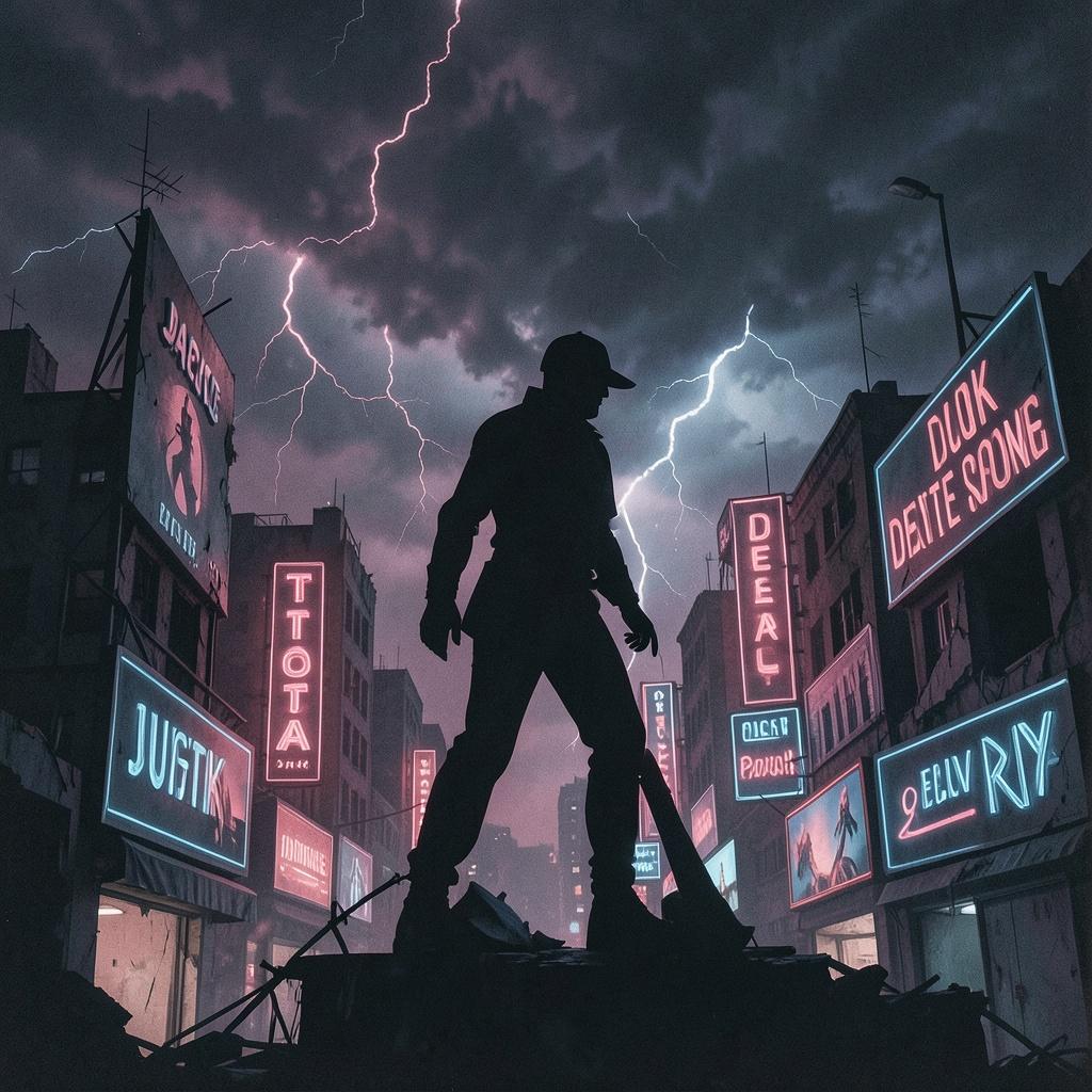 SONG TITLE: Elon’s Mad Movie (The Vigilante) artwork