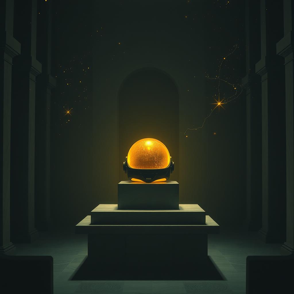 Он обернулся, простой такой artwork