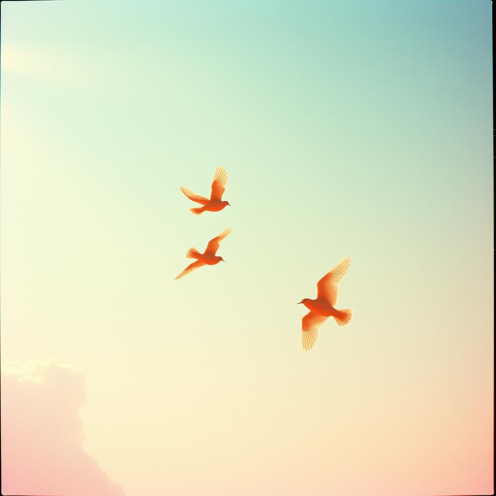 Gods happy little birds artwork