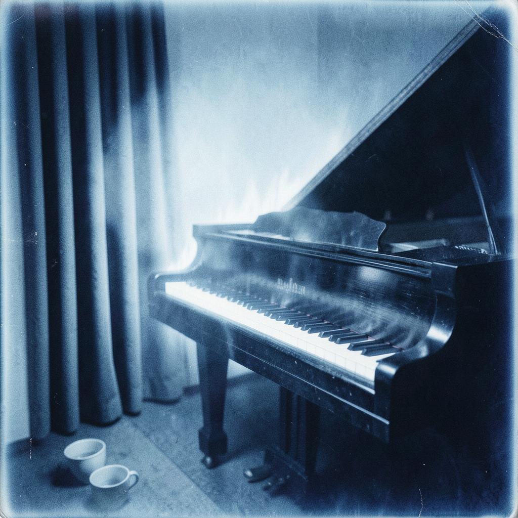 Blue Screen Halo pianos artwork