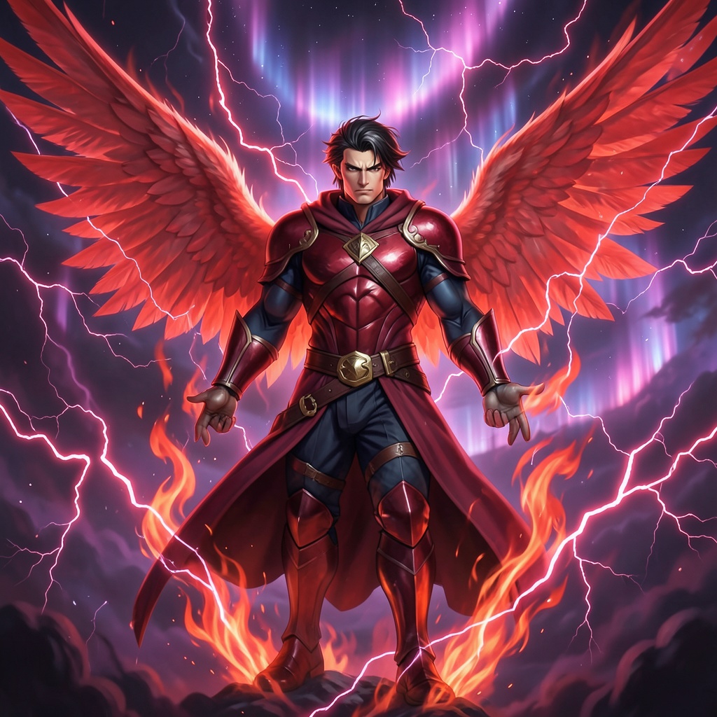 Red fire artwork
