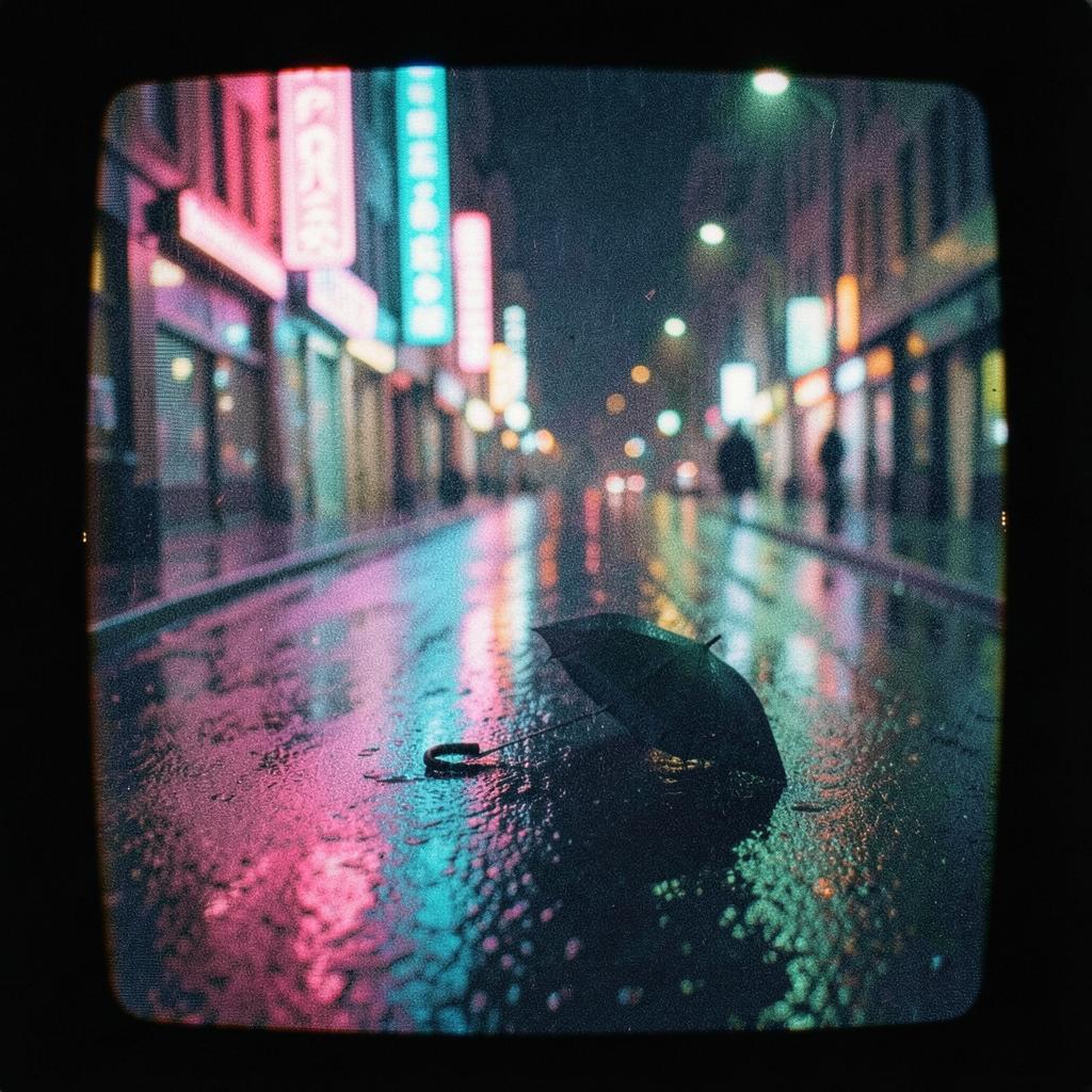 ひとりで歩く夜☂️ artwork