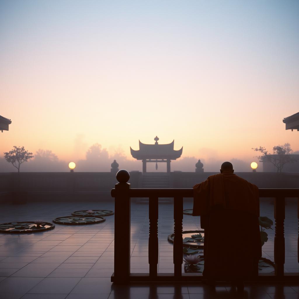 Chuông Chùa Và Mắt Hoe Ngâu 2(AI  Version) artwork