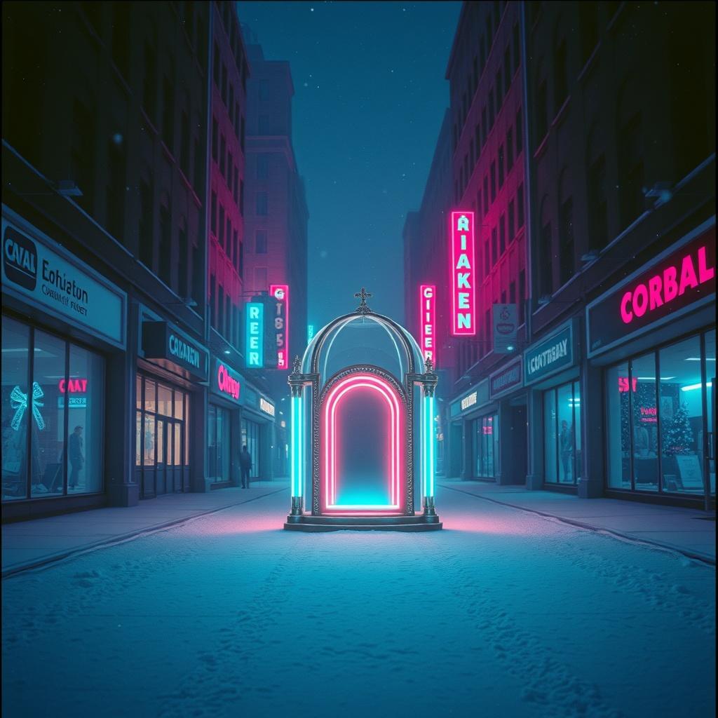 Neon Snowfall artwork