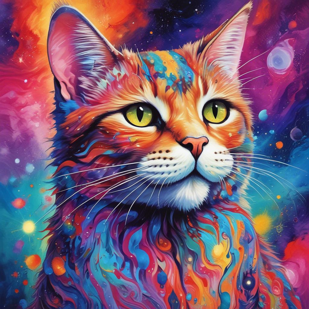 He is a cat artwork