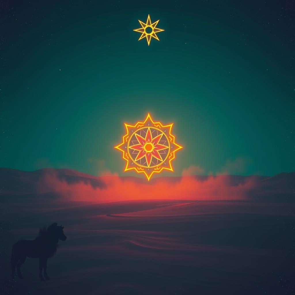 Magos siguiendo una estrella artwork