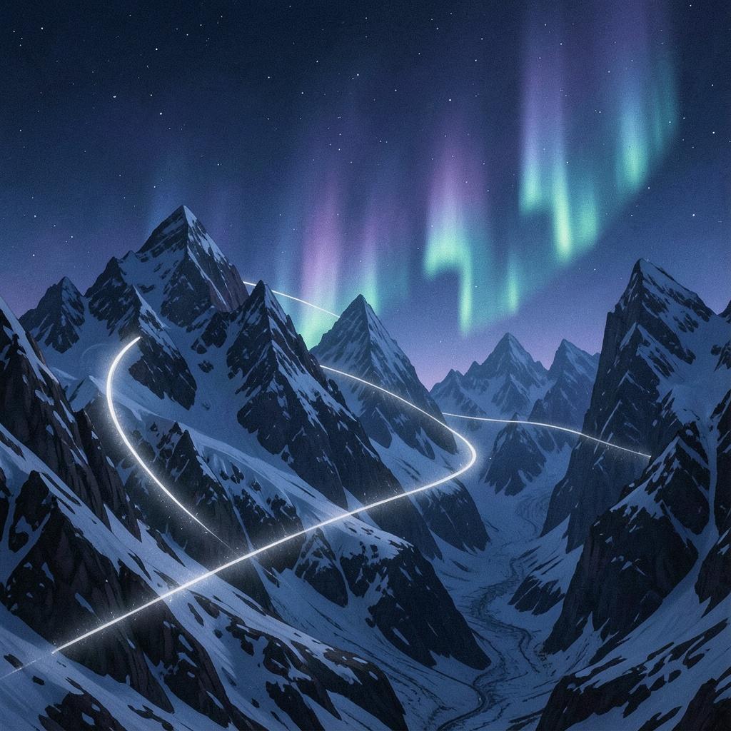 Mountain Night Flight artwork