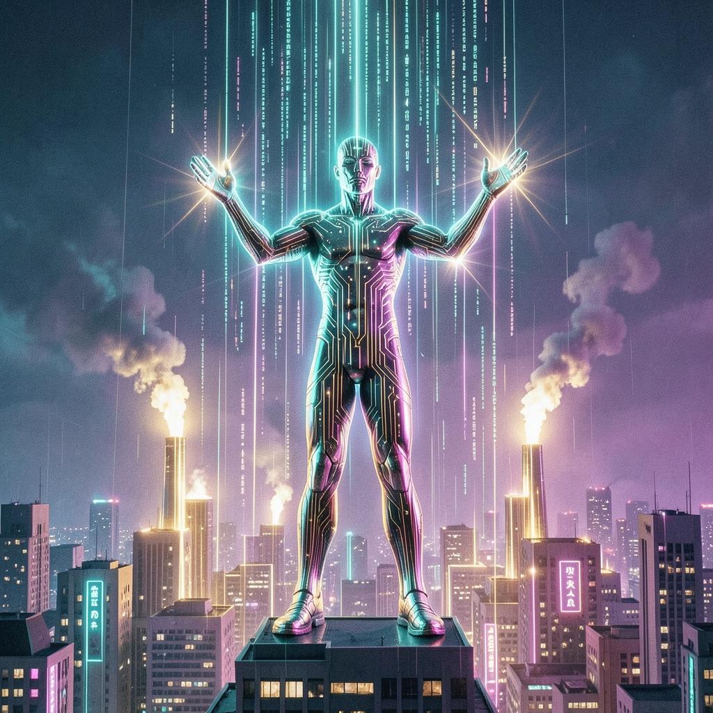THE BENEVOLENT MACHINE THAT WON artwork
