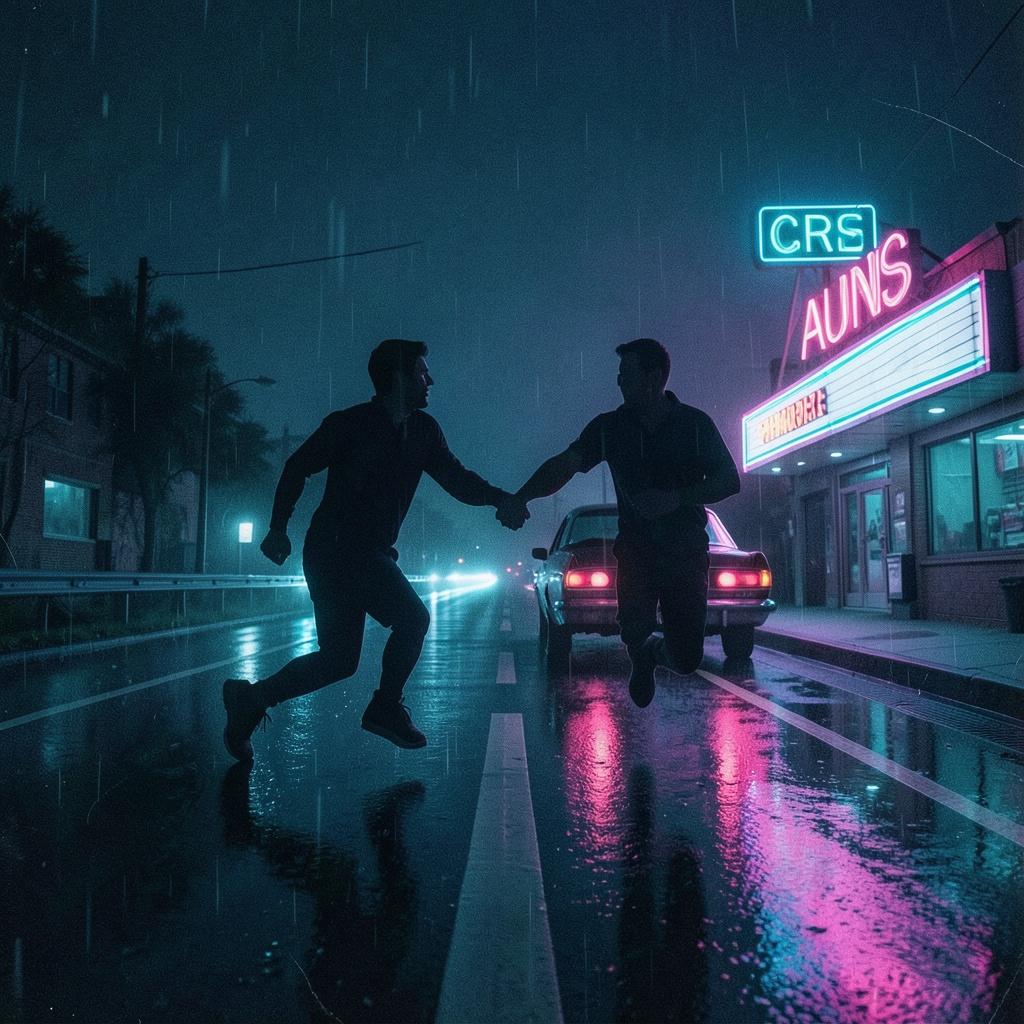 Running through the midnight road [THE RIVERS] artwork