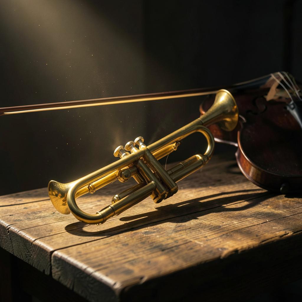 Oboe trumpet and string quartet 3 artwork