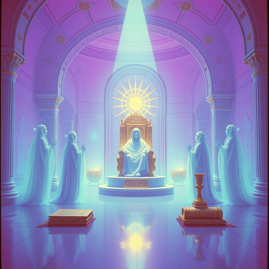 九天玄女與六丁玉女 - The Mysterious Lady and Her Six Jade Maidens artwork
