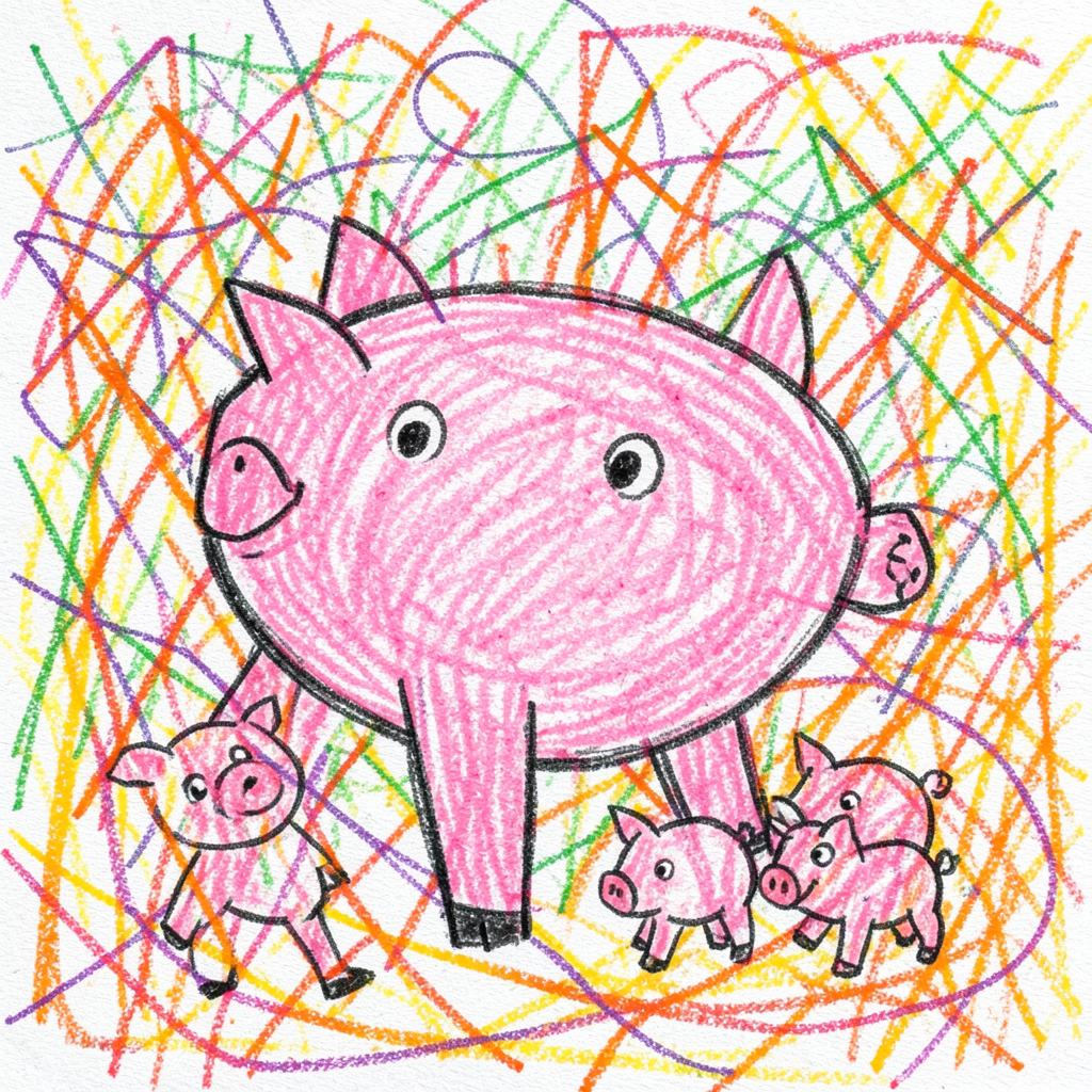 Rick the pig artwork