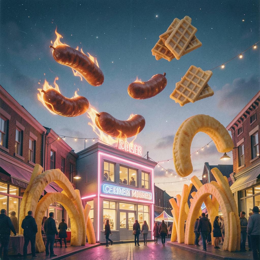 4. Wurst mit Pommes, aria aus der opera Brauhaus. artwork