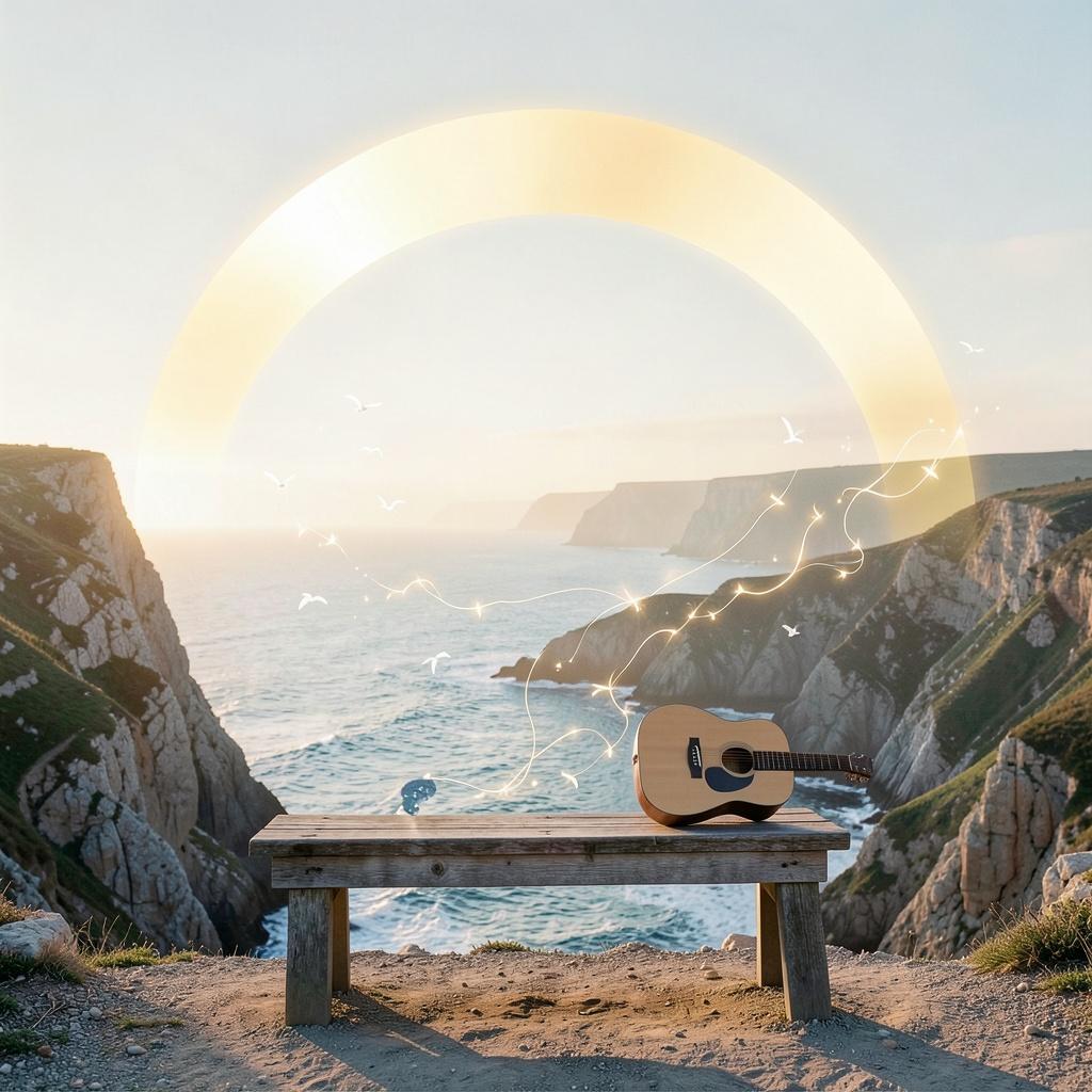 Golden horizon artwork