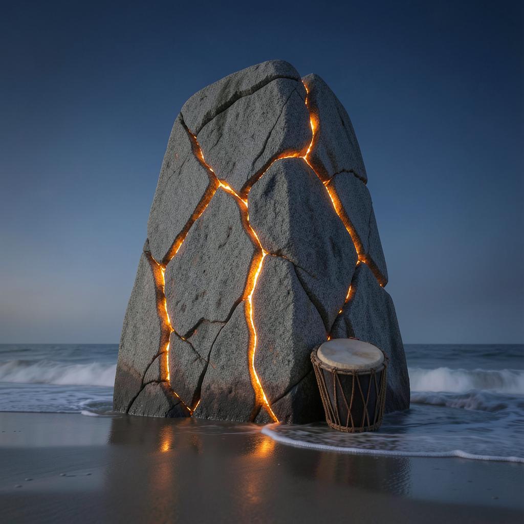 This Rasta is solid as a rock artwork