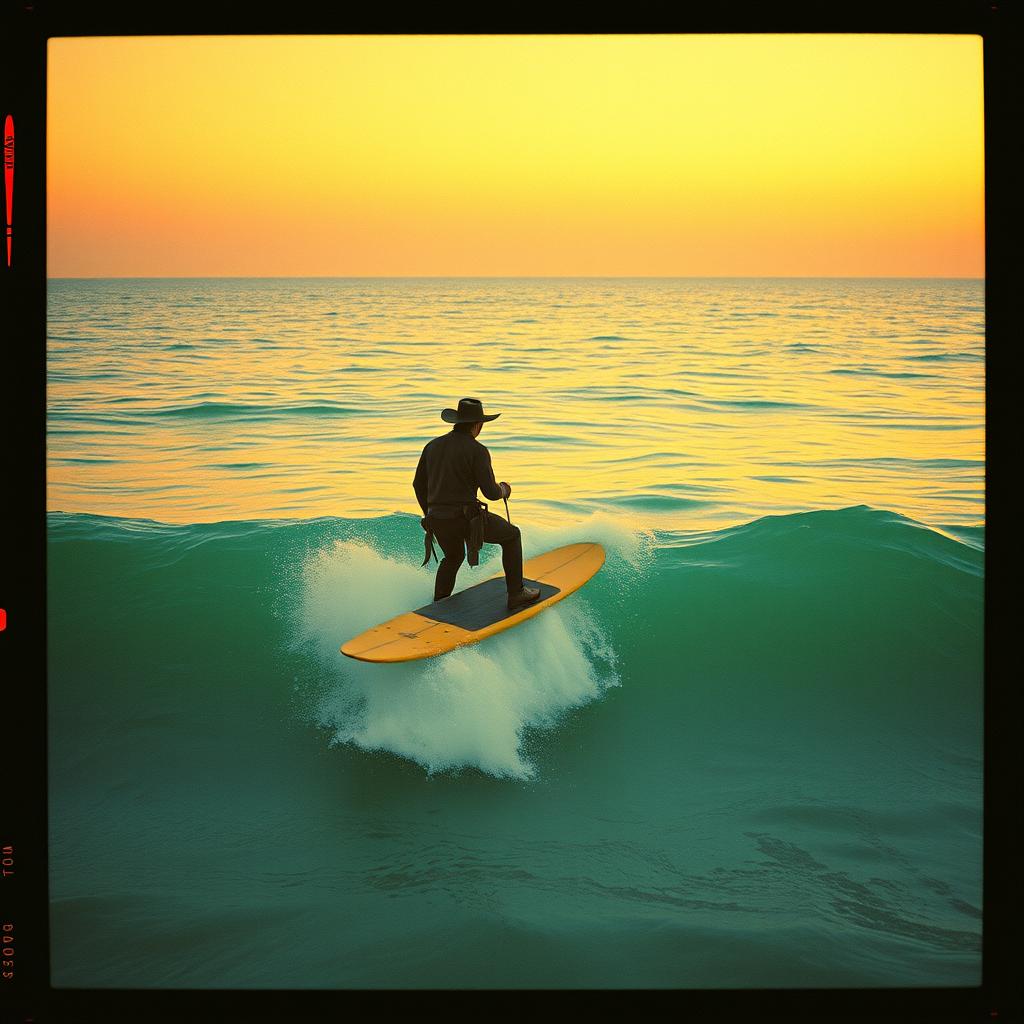 Cowboy on the Curl artwork