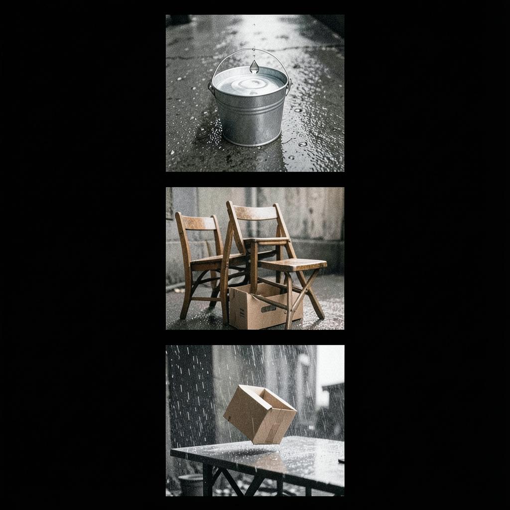 巷口雨棚滴了两声 · 作品封面