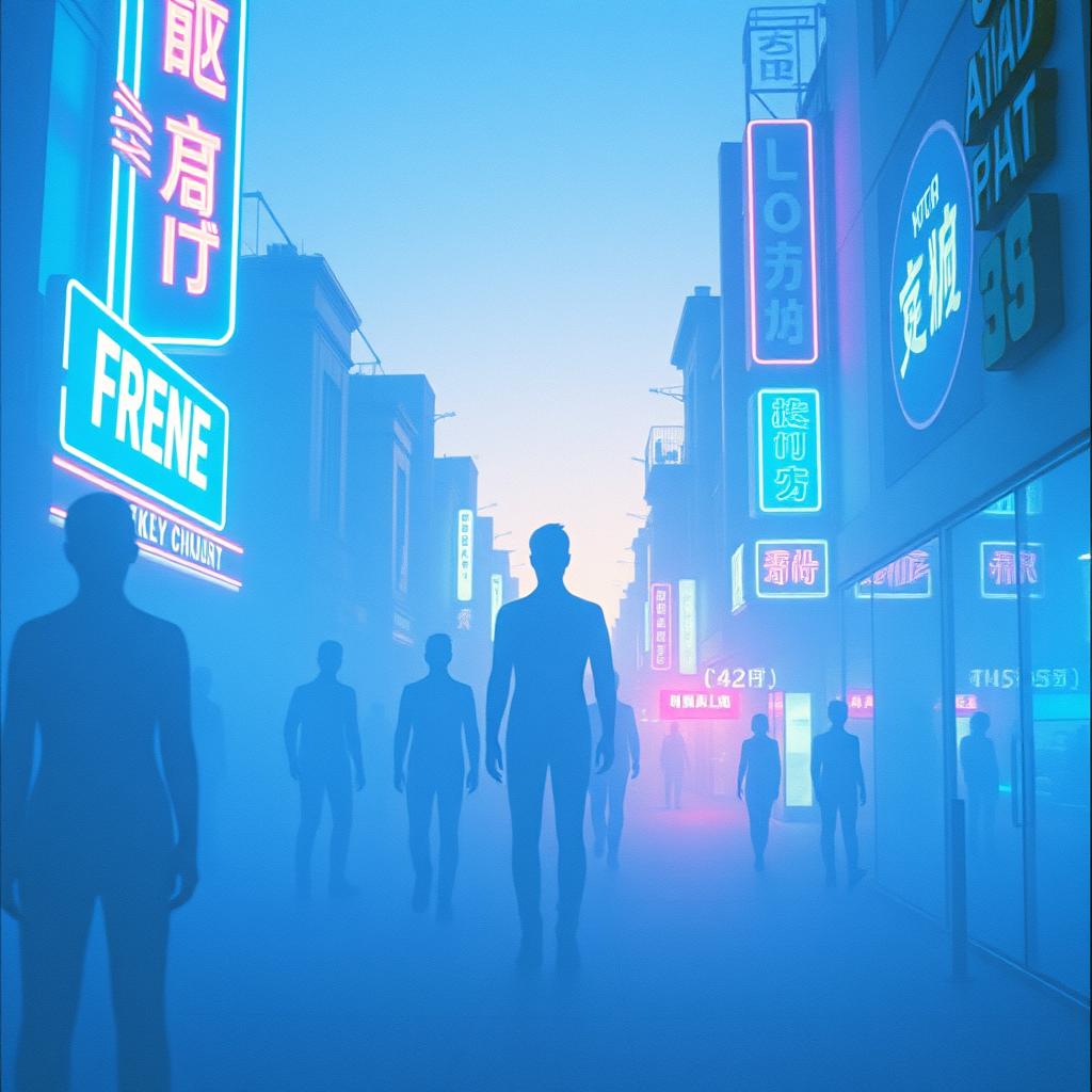 Neon Requiem For Presence artwork