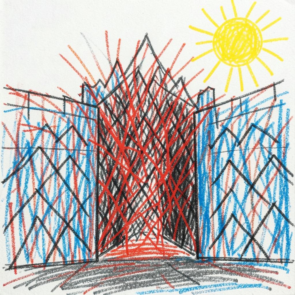 Title: “They Opened the Gates” artwork