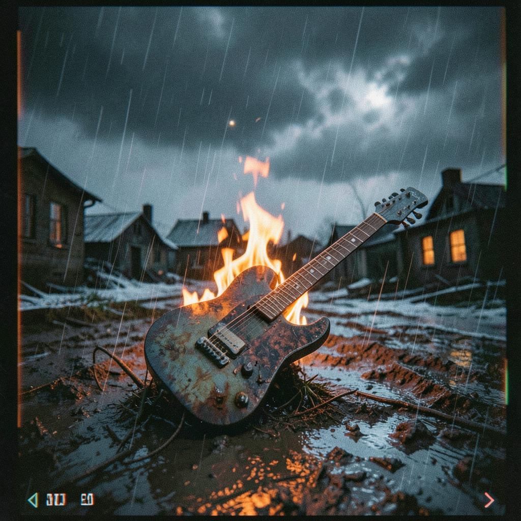 BYA: Sophisticated Pop, Title: Wildfire in the Rain, artwork