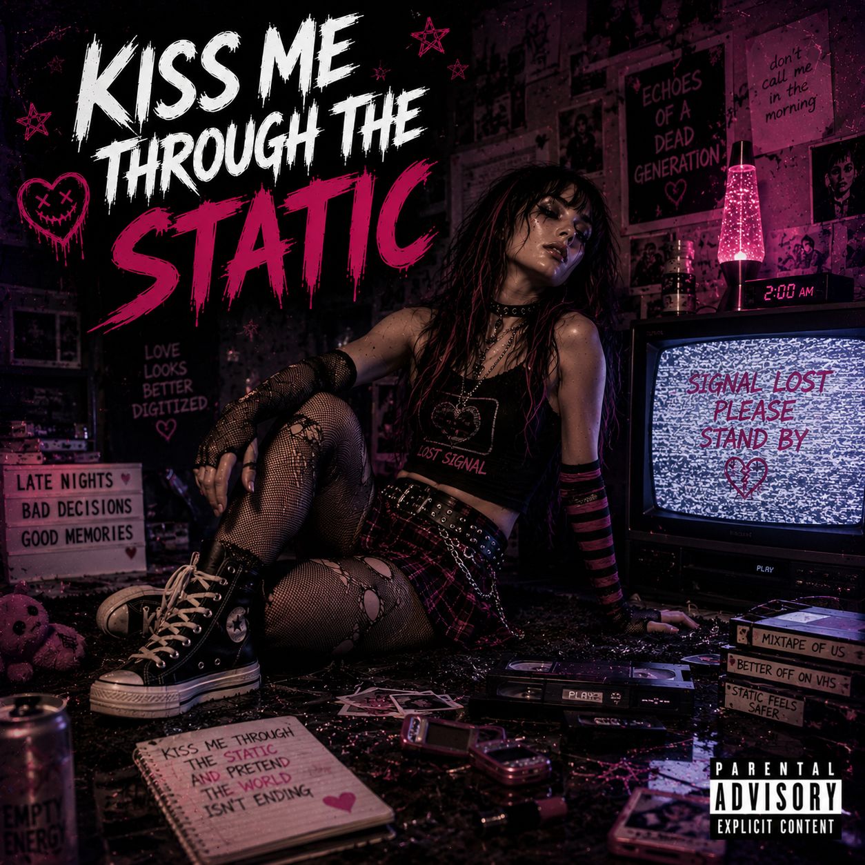 Kiss me through the static (Remastered) artwork