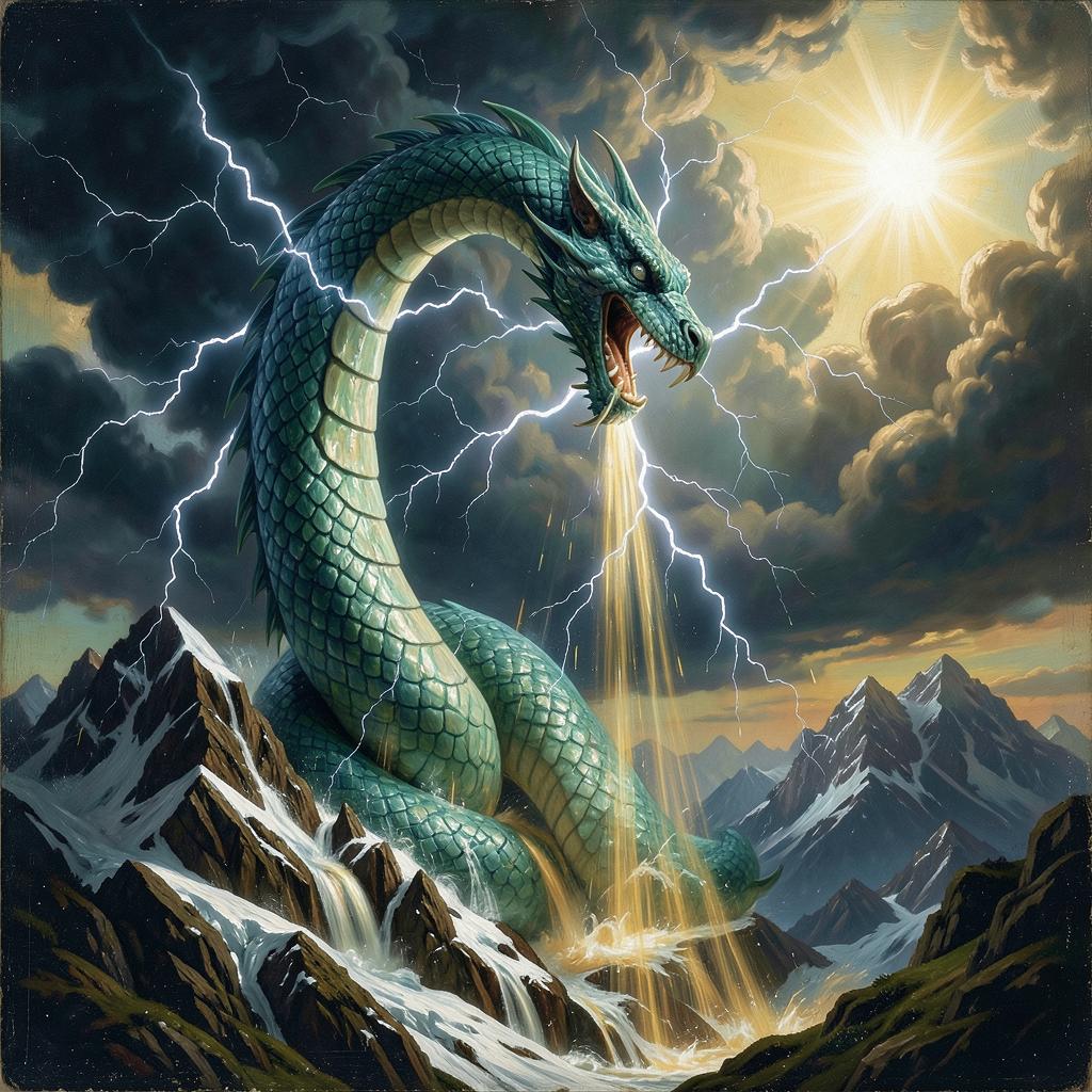 蒼龍青雲 - Azure Dragon: Rising Through Clouds artwork