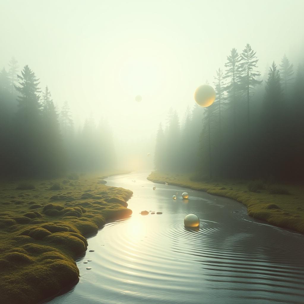 528Hz Rest by the stream -030gs artwork