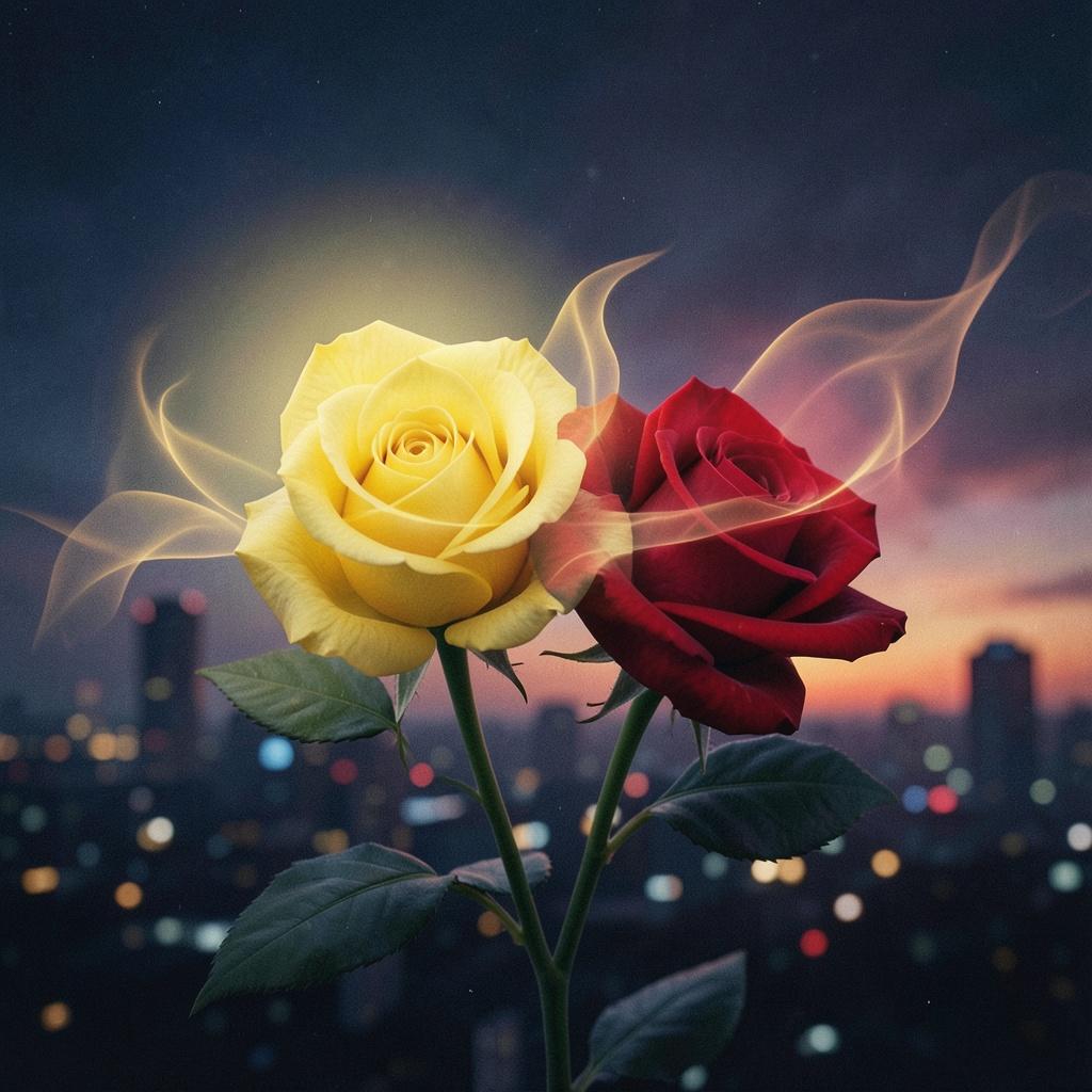 Two roses artwork