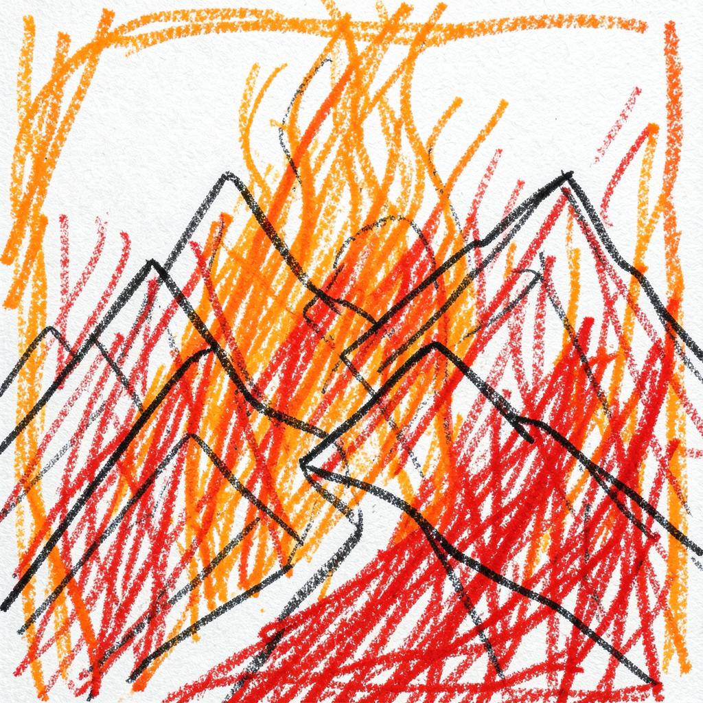 Fire Burning Eyes artwork
