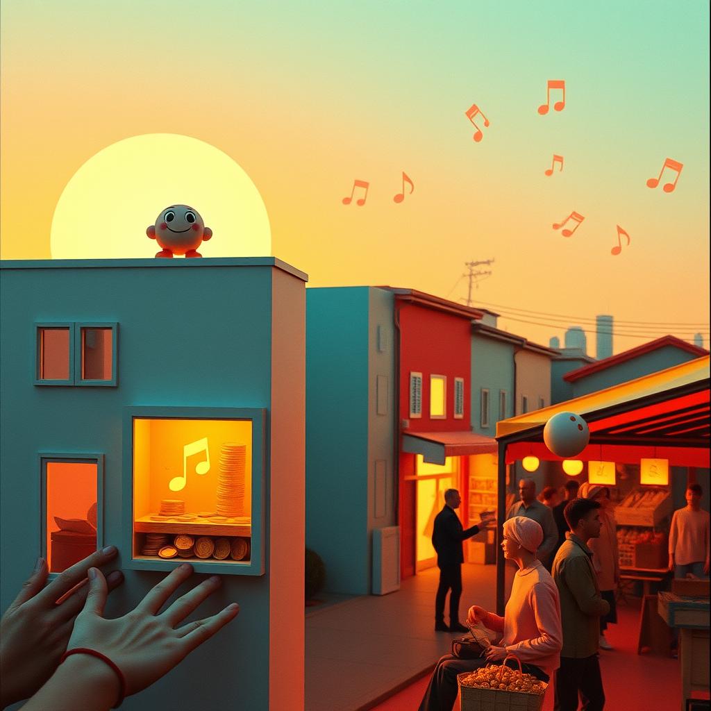 The Monster Market (Needs, Wants, and Helpful Hands) (ver 2) artwork