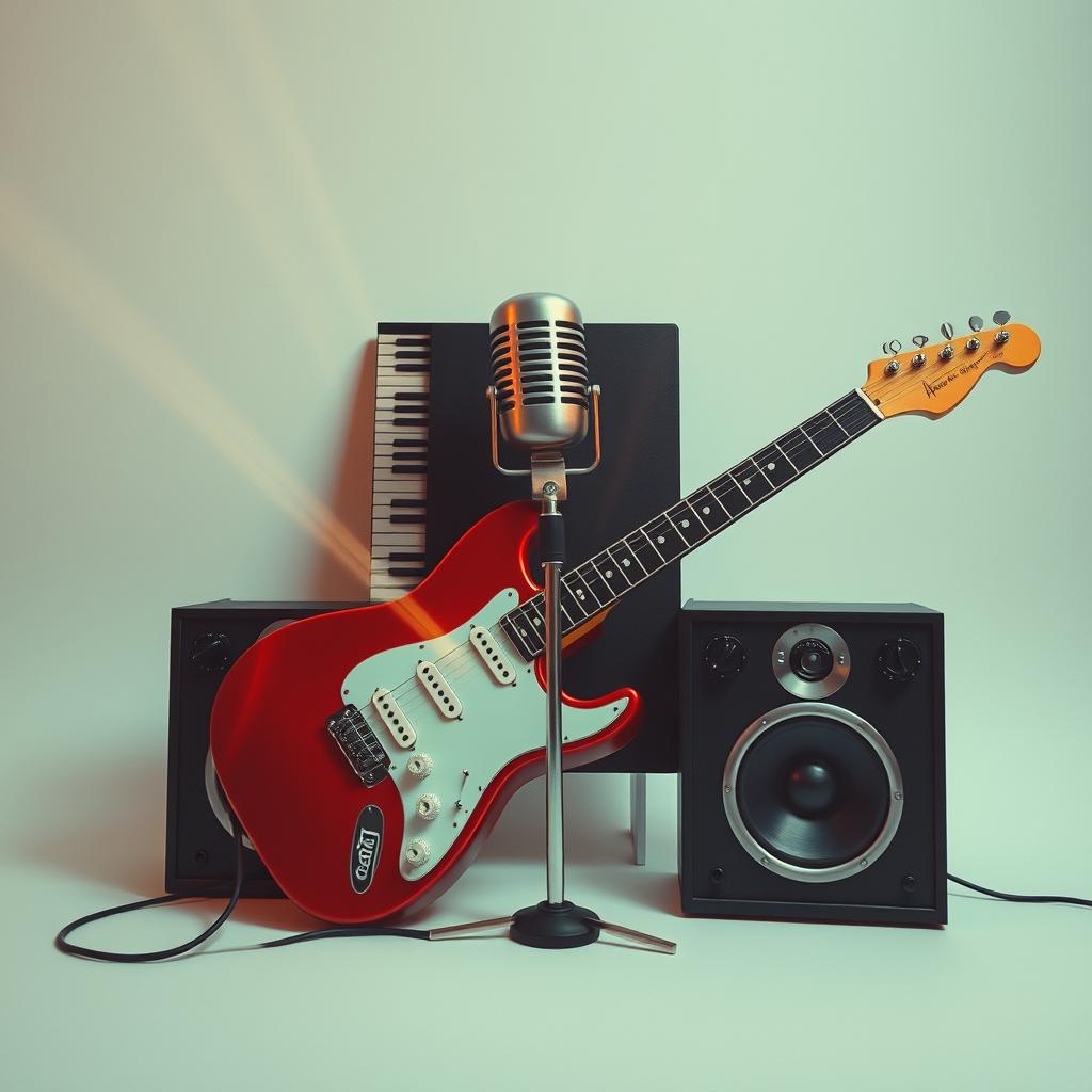 Guitar rock dumb colab piano artwork