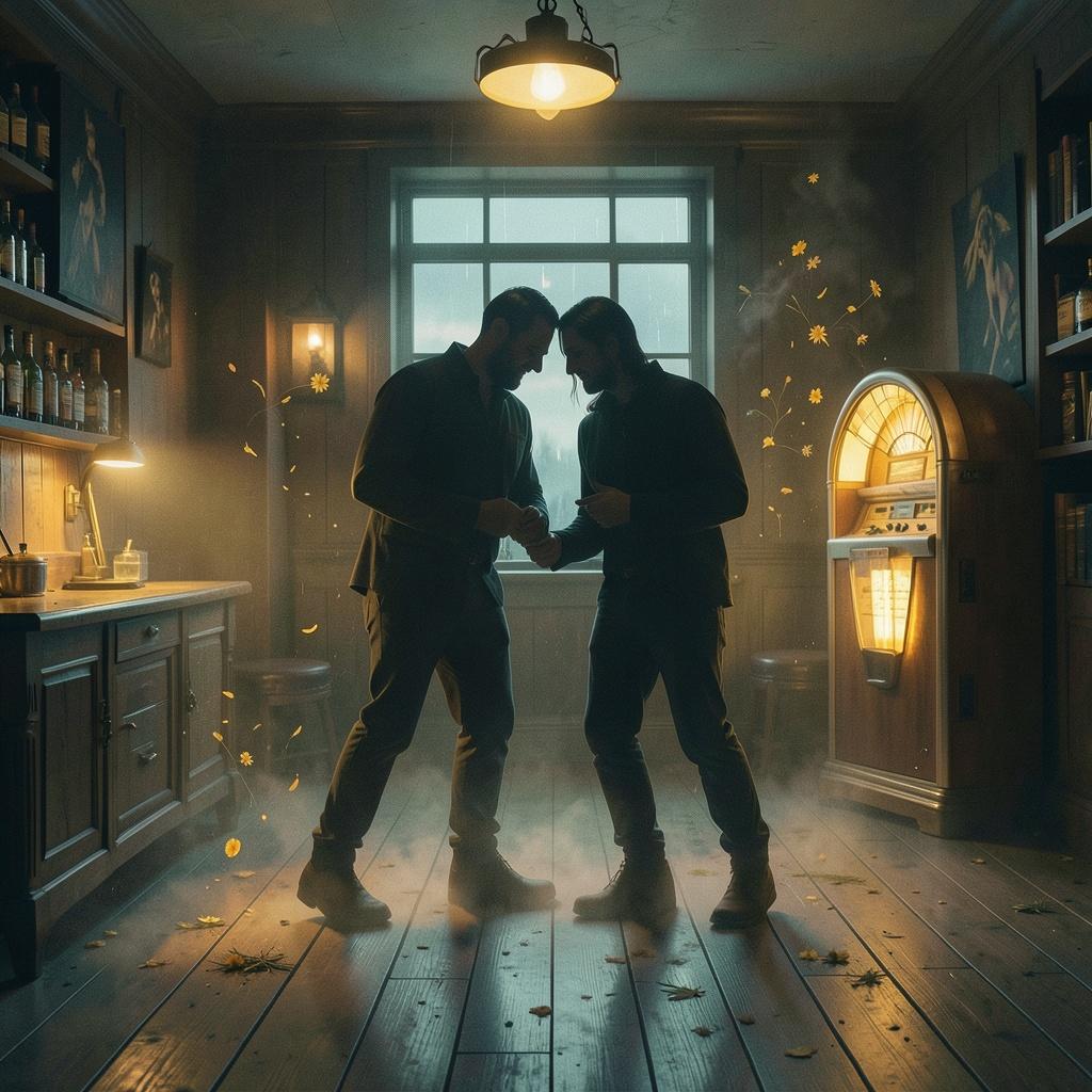 Slow dancing in the Saloon artwork