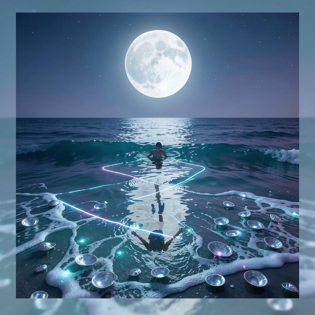 Glowing Shells / 光る貝殻 artwork