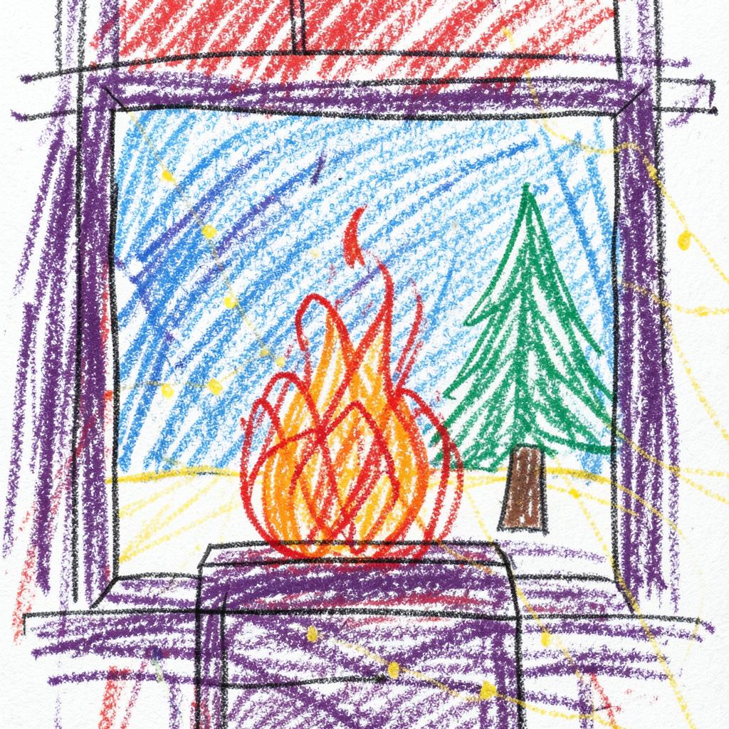 Cold Winter Night - Coffee House Christmas artwork