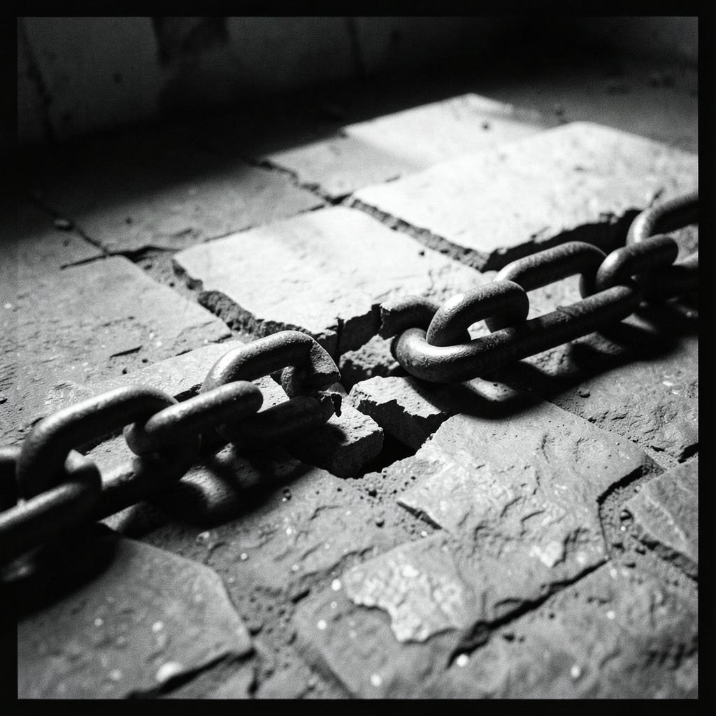 The Chain Is Broken - 1834 - 5 o 100 - The Cage artwork