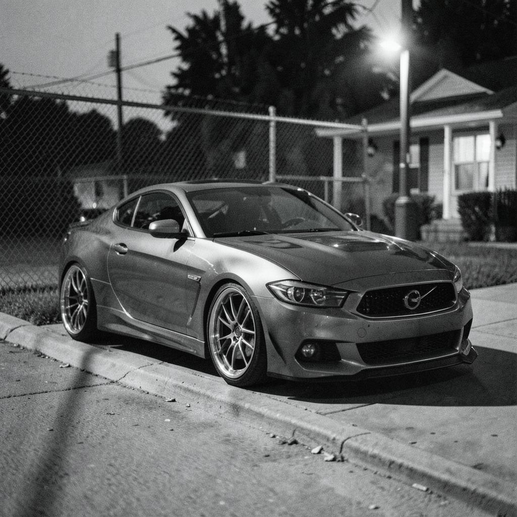 MUSTANG Red and White - MID-TEMPO ROCK - by MARTY artwork