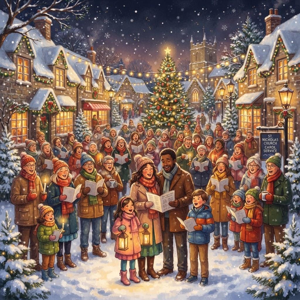 CAROLS IN THE SNOW artwork