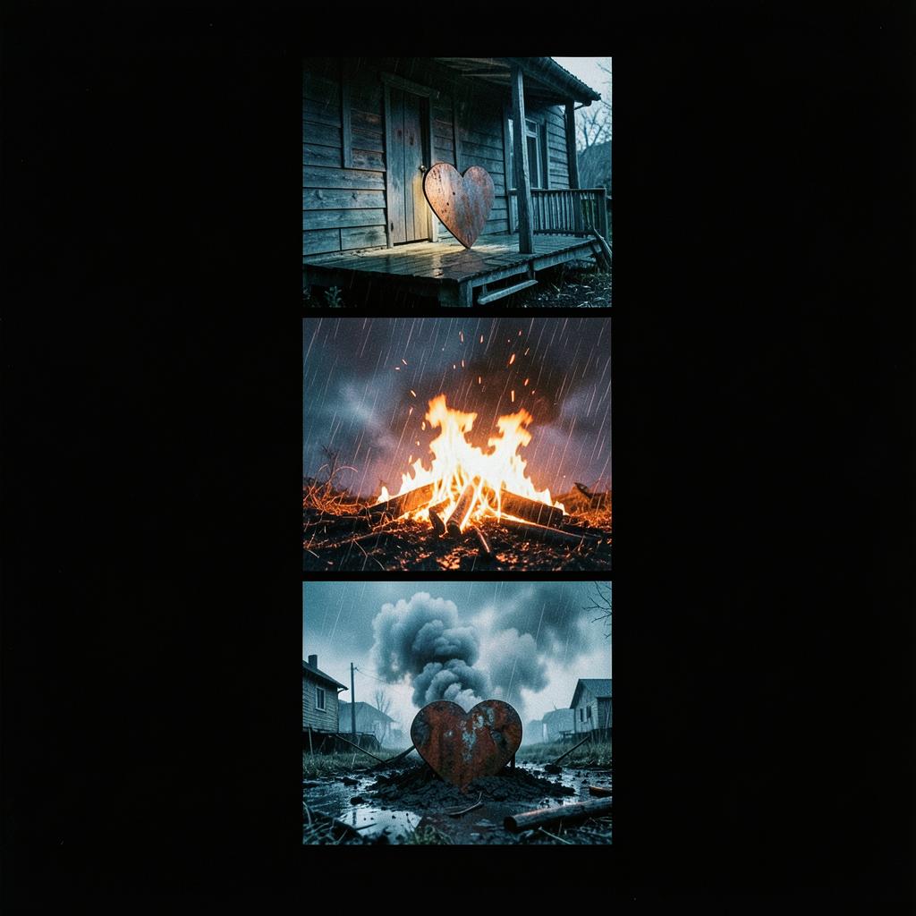 BYA: Country Pop, Title: Wildfire in the Rain, artwork