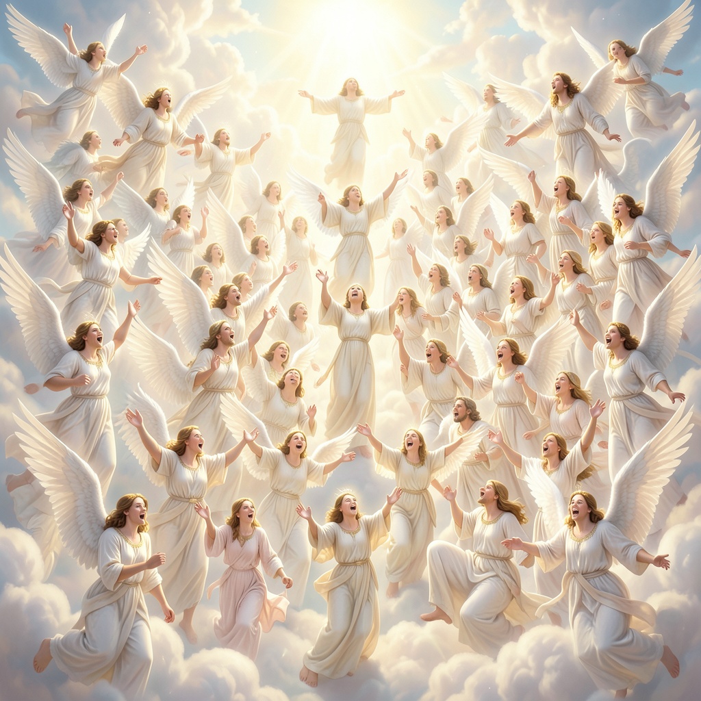 Angels Rejoice (‭‭Luke‬ ‭15‬:‭8‬-‭10‬) artwork
