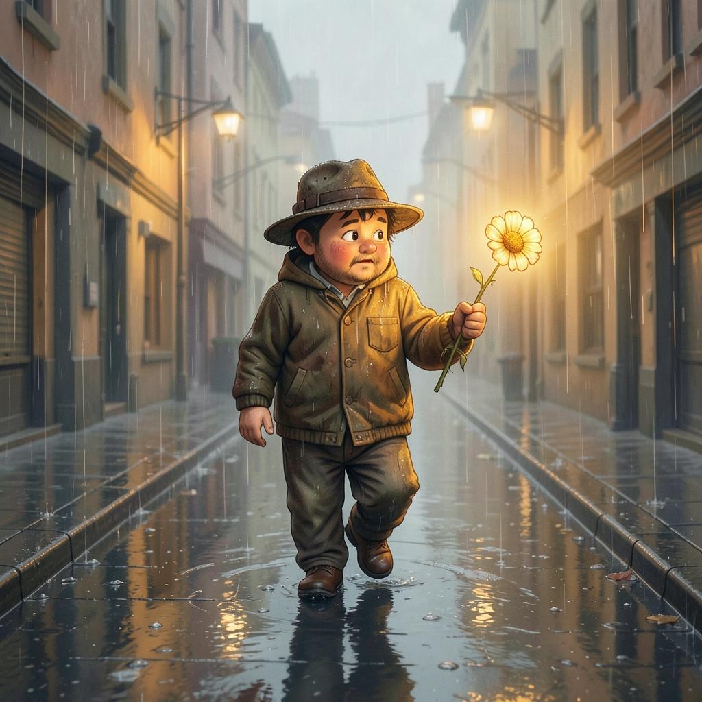 Charlot en la Lluvia artwork
