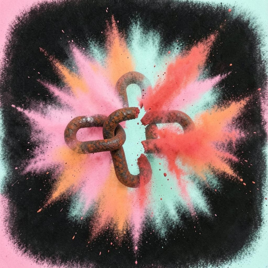 Spreng die Ketten artwork