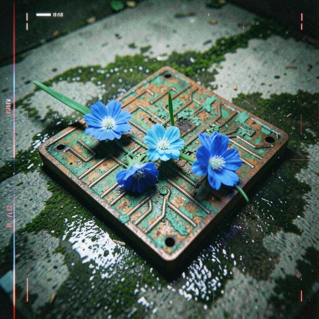 Rust Circuit Bloom artwork