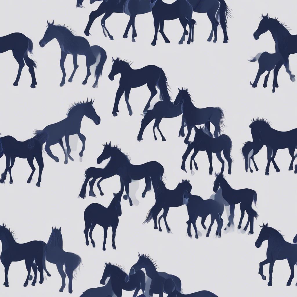 The horse is the white of the eye artwork