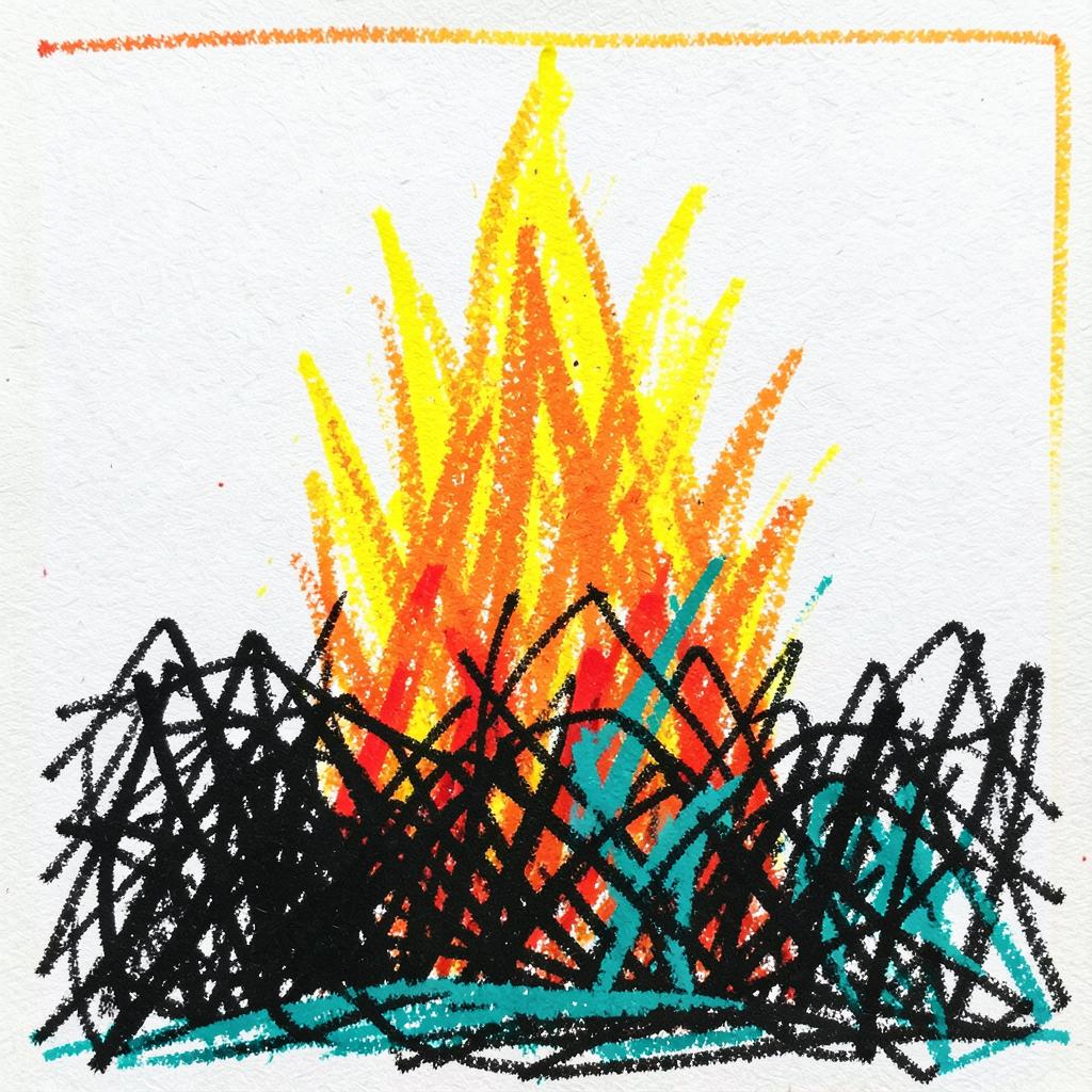 Freedom, Alive flame artwork